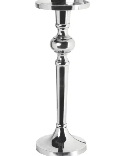 Świecznik SANAFA Metal 41 cm Srebrny
