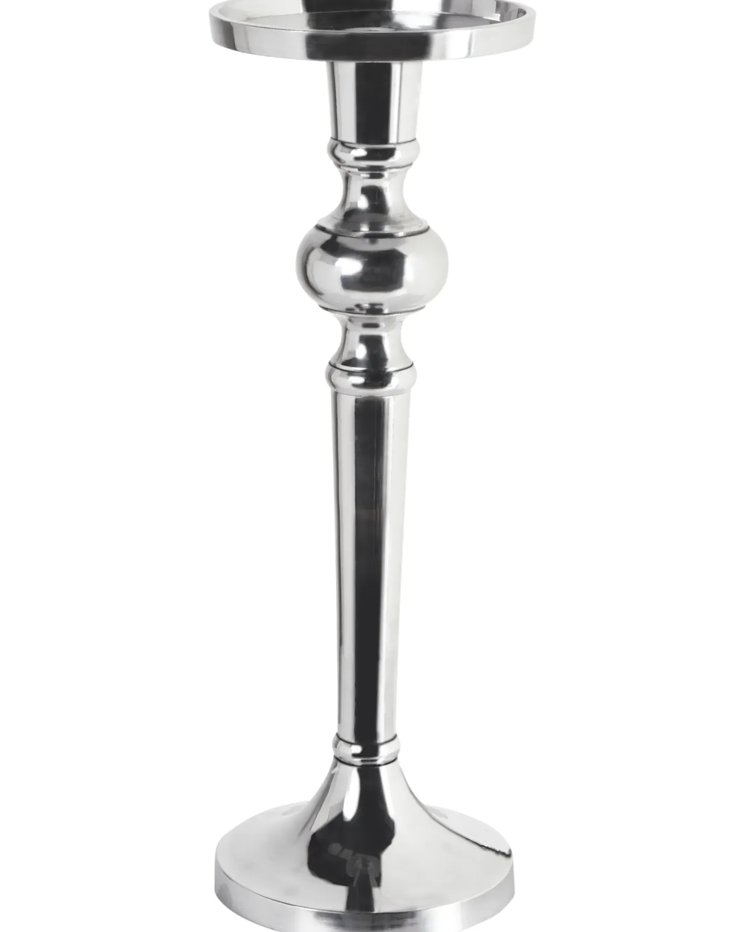 Świecznik SANAFA Metal 41 cm Srebrny