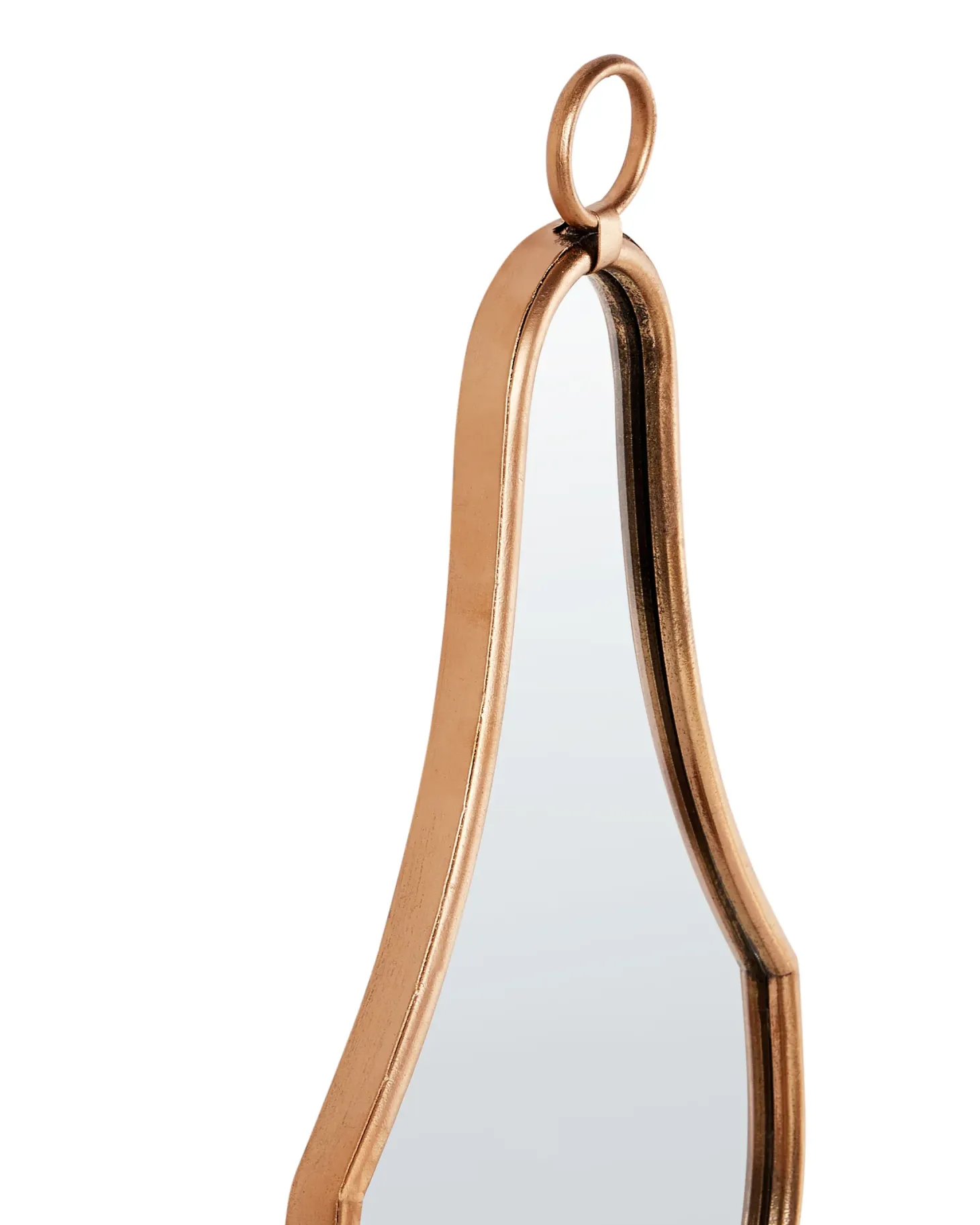 Świecznik wiszący BAZARNES Metal 45 cm Złoty