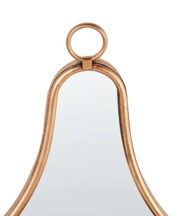 Świecznik wiszący BAZARNES Metal 45 cm Złoty