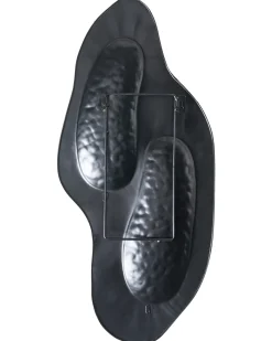 Świecznik wiszący PENICHE Metal 60 cm Srebrny