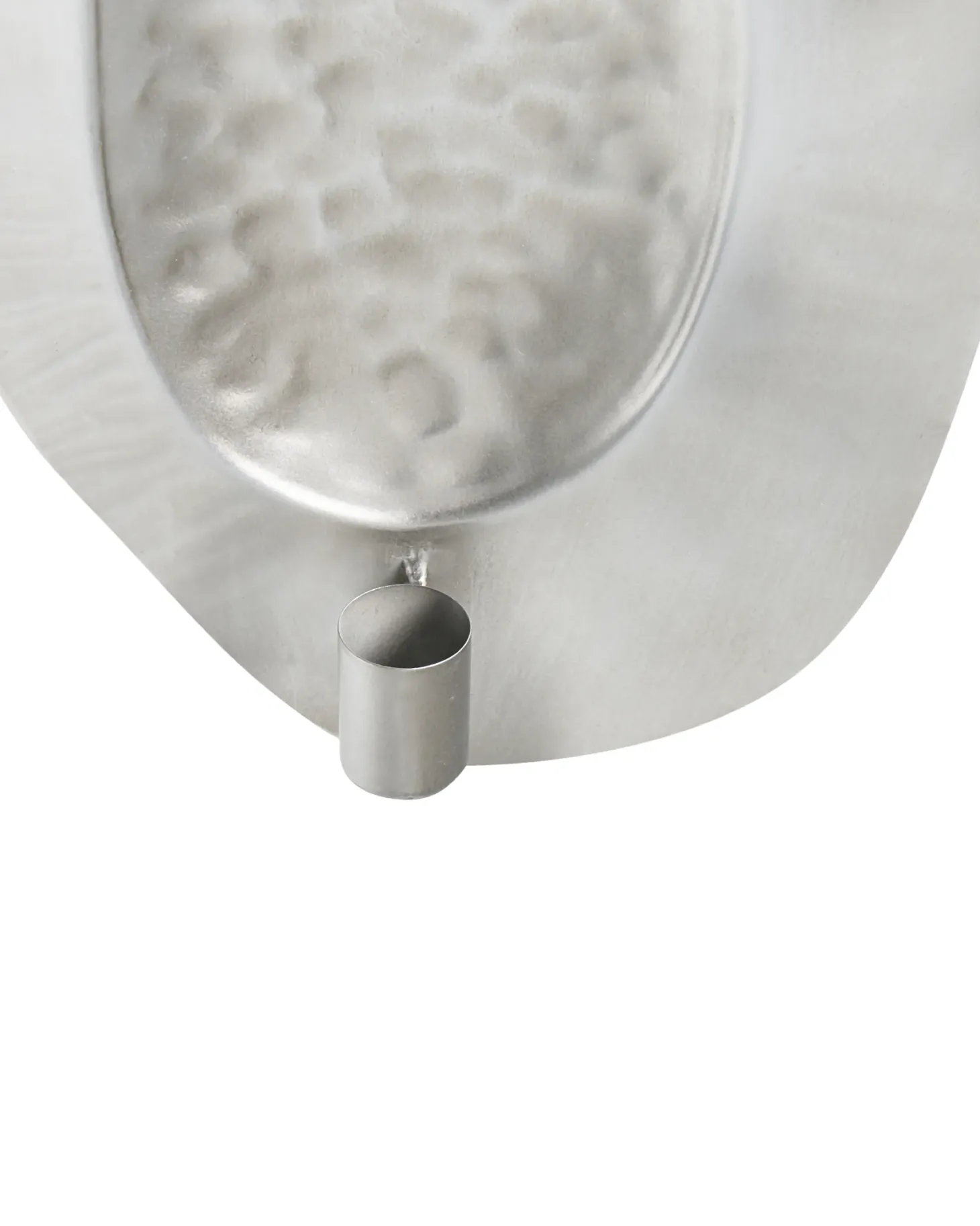 Świecznik wiszący PENICHE Metal 60 cm Srebrny