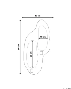 Świecznik wiszący PENICHE Metal 60 cm Srebrny