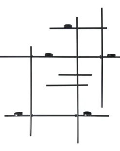 Świecznik wiszący PORTO 74 cm Czarny