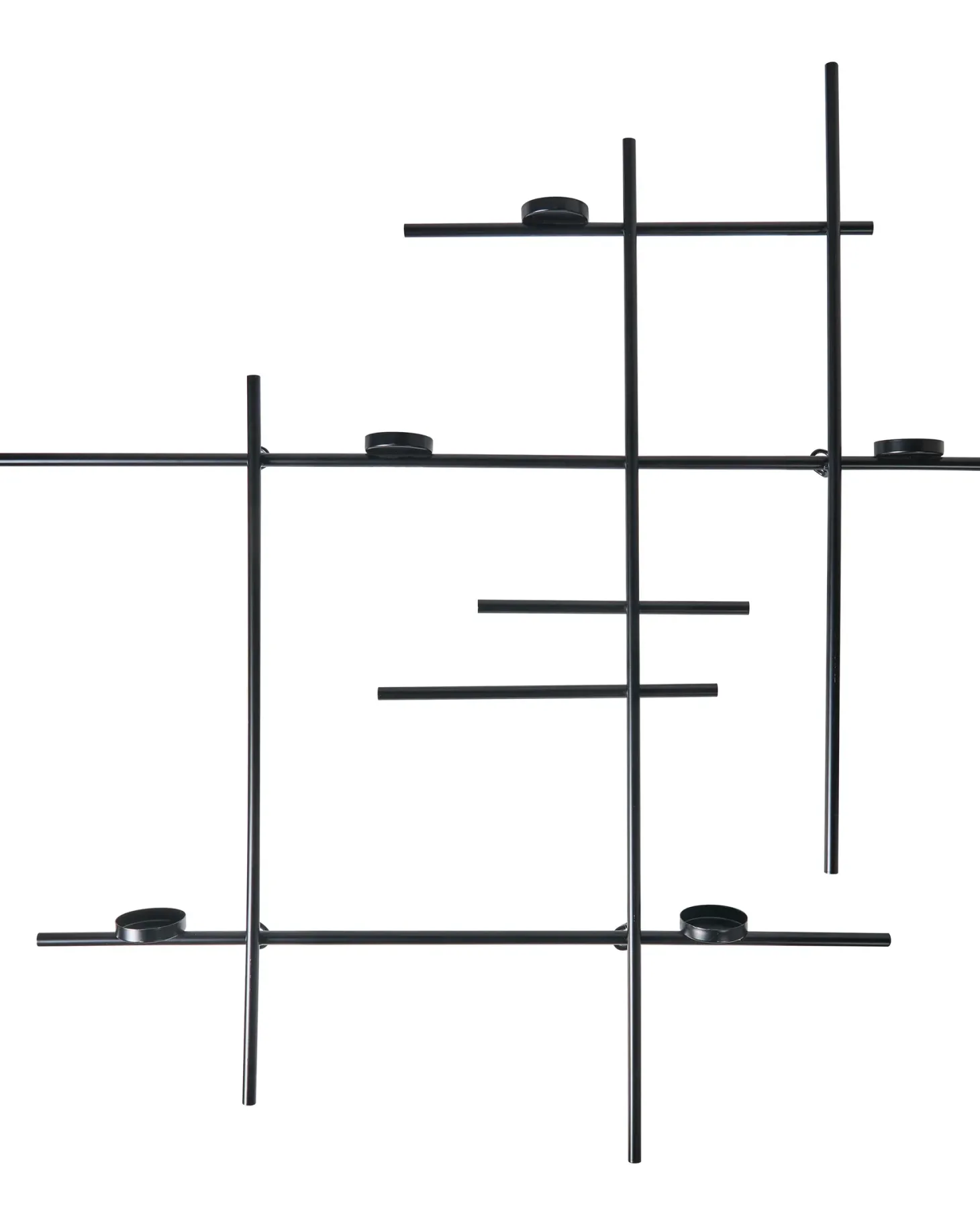 Świecznik wiszący PORTO 74 cm Czarny