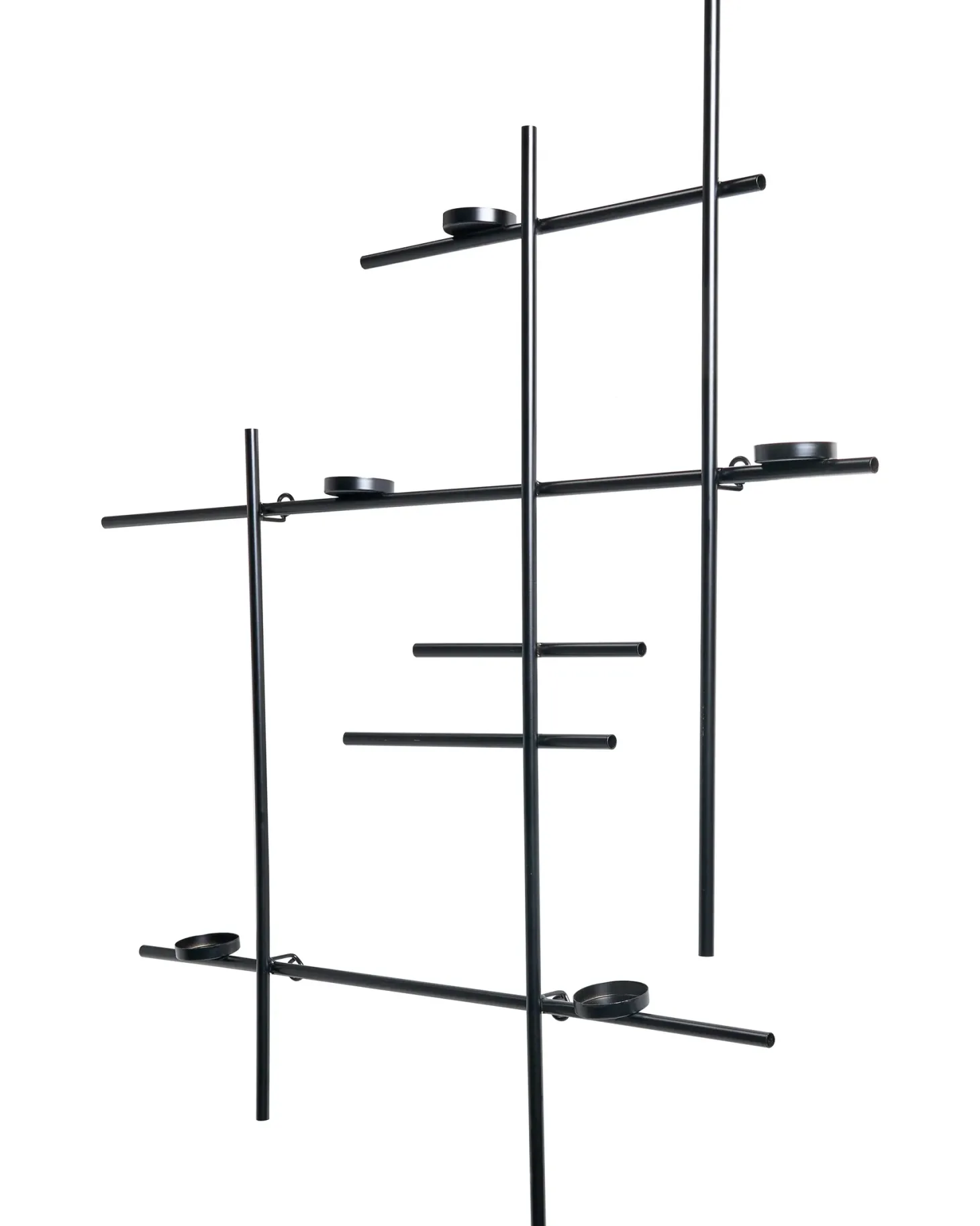 Świecznik wiszący PORTO 74 cm Czarny