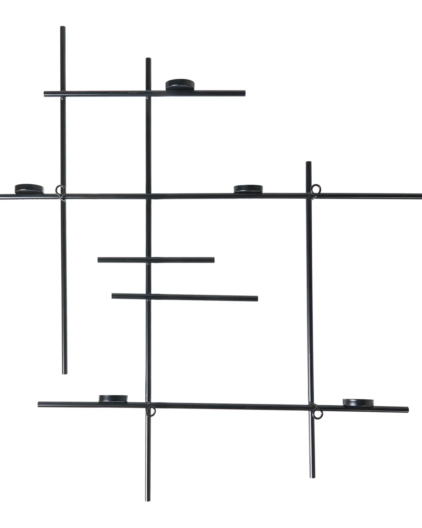 Świecznik wiszący PORTO 74 cm Czarny