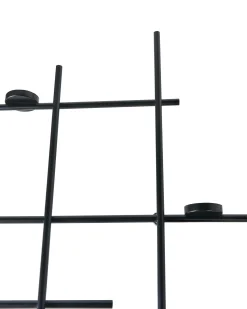 Świecznik wiszący PORTO 74 cm Czarny