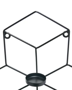 Świecznik wiszący TAROUCA Metal 31 cm Czarny