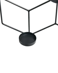 Świecznik wiszący TAROUCA Metal 31 cm Czarny