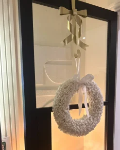 Wieniec świąteczny ARESJON Biały 40 cm