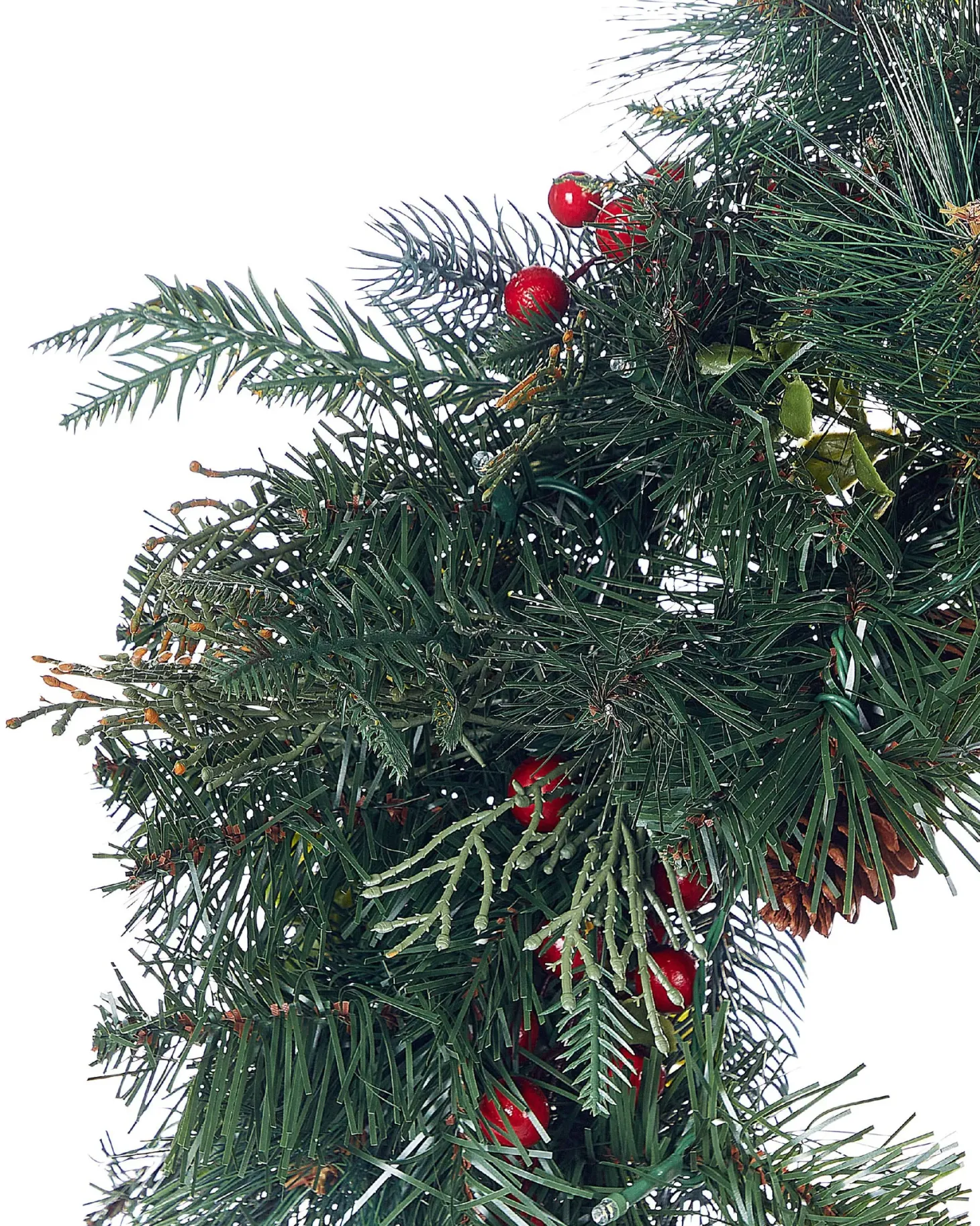 Wieniec świąteczny LED ELBRUS Zielony 60 cm