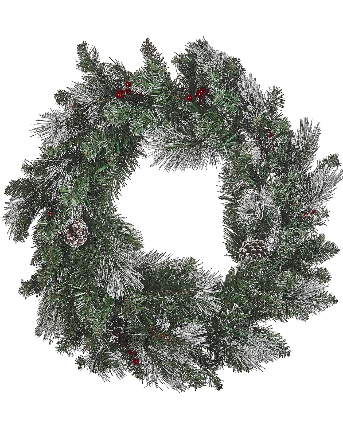 Wieniec świąteczny LED WAPTA Zielony 40 cm