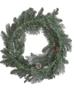 Wieniec świąteczny LED WAPTA Zielony 40 cm