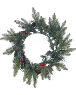 Wieniec świąteczny LED WHITEHORN Ciemnozielony 50 cm