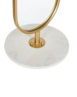 Wieszak z lustrem MOODY 170 cm Metal Złoty