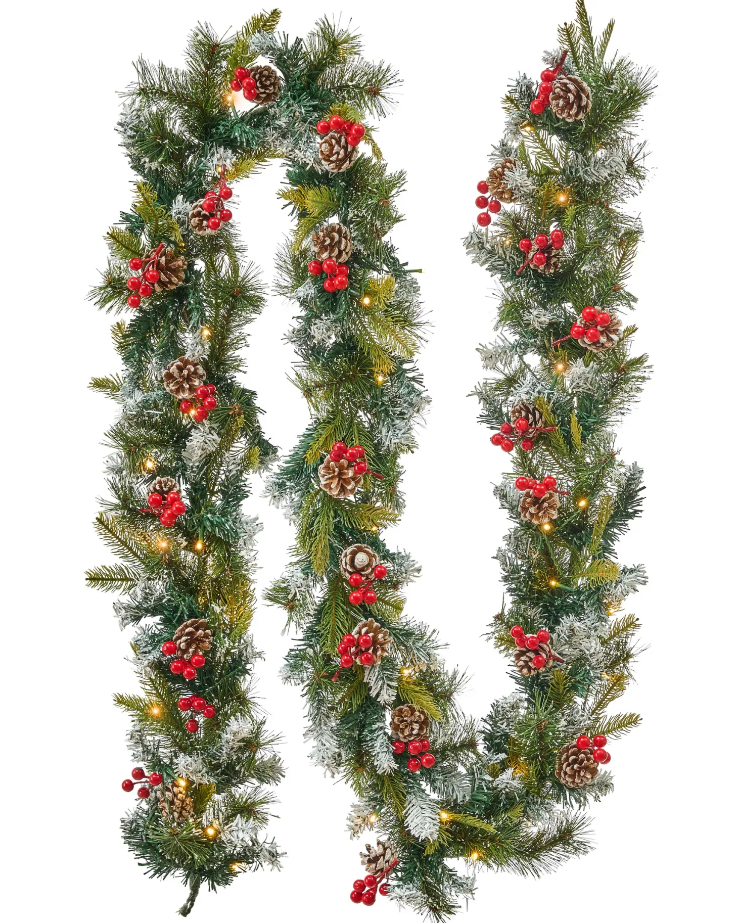 Świąteczna girlanda LED PAIMIO 270 cm Zielony