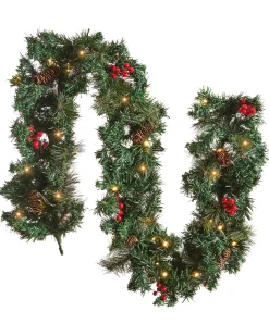 Świąteczna girlanda LED TENALA 180 cm Zielony