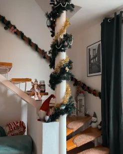 Świąteczna girlanda LED TENALA 180 cm Zielony