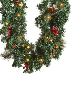 Świąteczna girlanda LED TENALA 180 cm Zielony