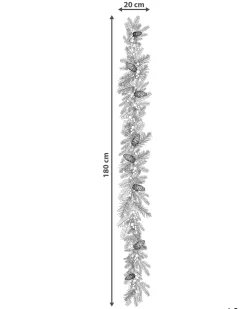 Świąteczna girlanda LED TENALA 180 cm Zielony