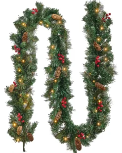 Świąteczna girlanda LED TENALA 270 cm Zielony