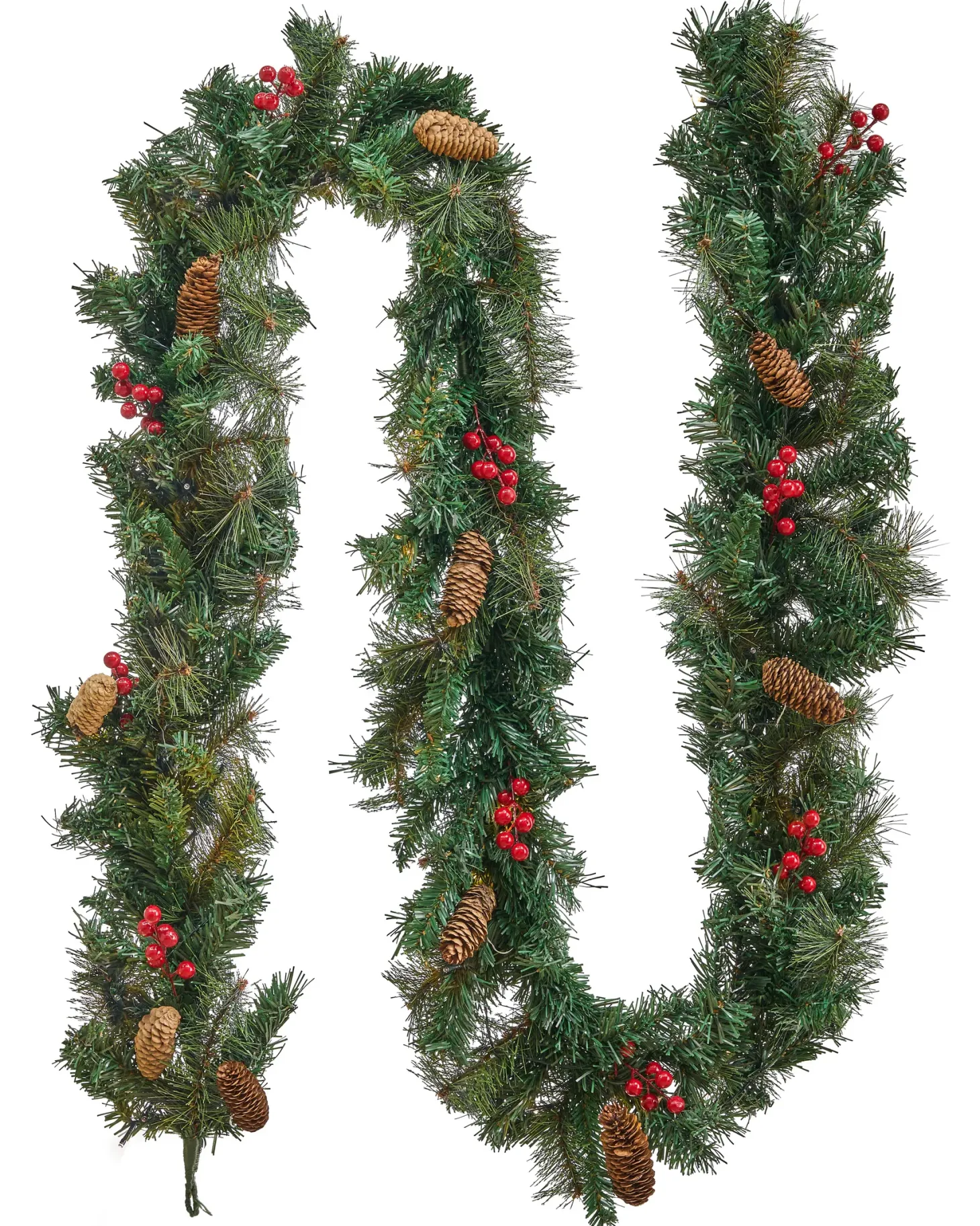 Świąteczna girlanda LED TENALA 270 cm Zielony