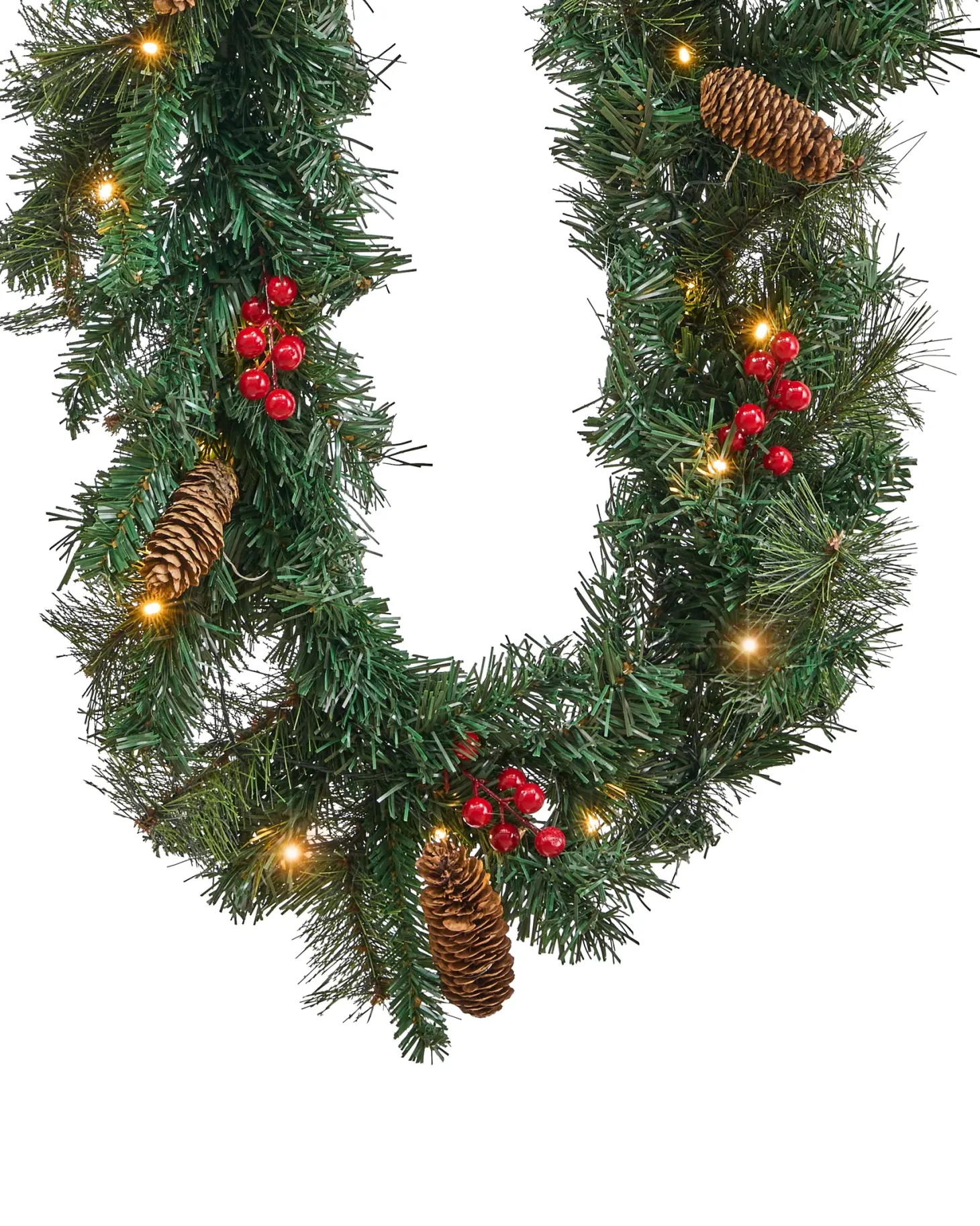 Świąteczna girlanda LED TENALA 270 cm Zielony