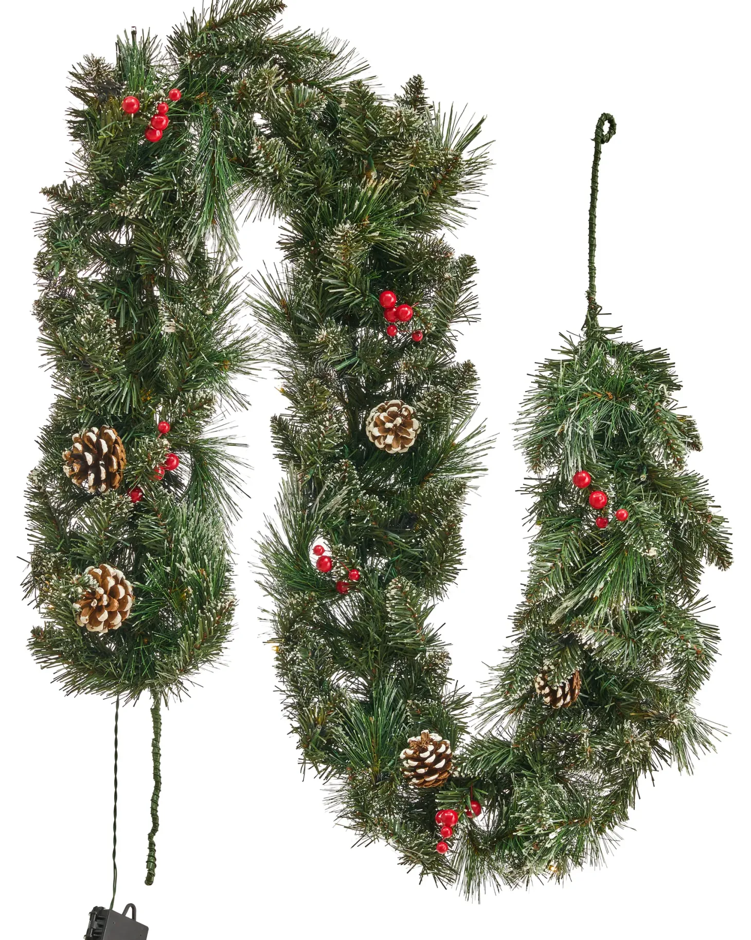 Świąteczna girlanda LED WAPTA 180 cm Zielony