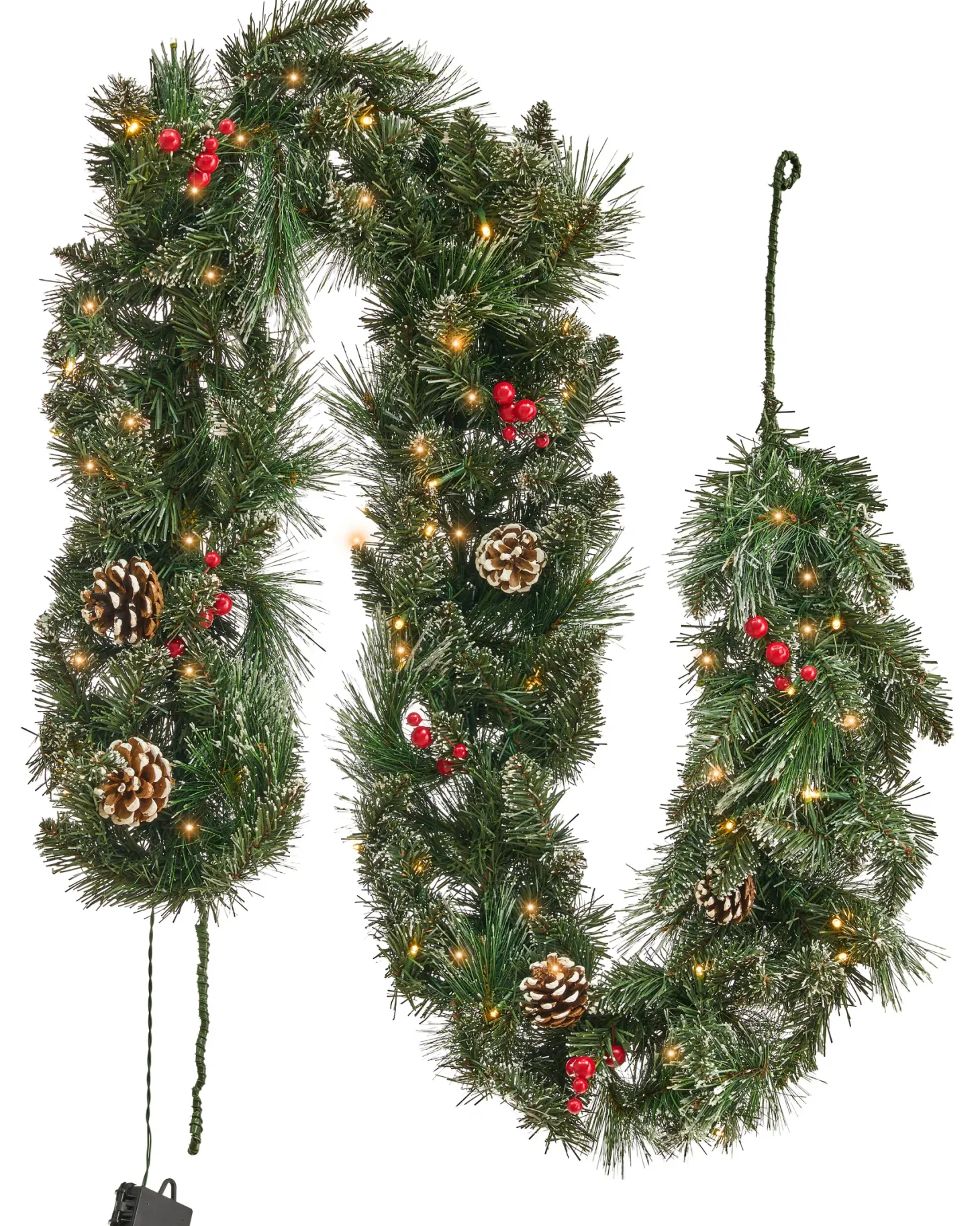 Świąteczna girlanda LED WAPTA 180 cm Zielony