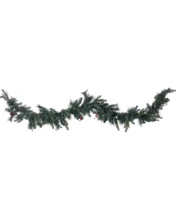 Świąteczna girlanda LED WHITEHORN 180 cm Ciemnozielony