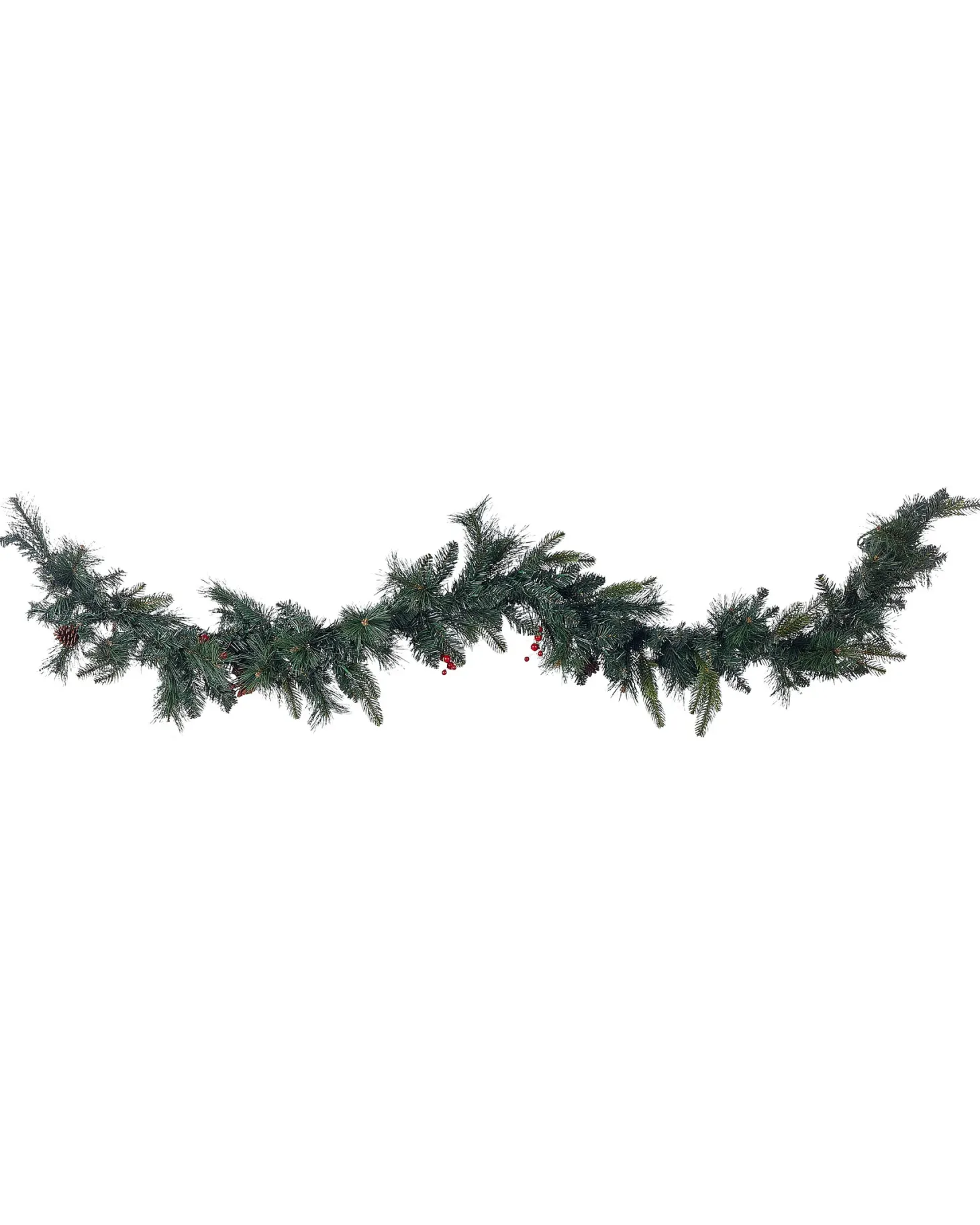 Świąteczna girlanda LED WHITEHORN 180 cm Ciemnozielony