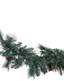 Świąteczna girlanda LED WHITEHORN 180 cm Ciemnozielony