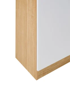 Sale Witryna ze szklaną gablotą CYGNET 80 cm Biały Wszystko Do Przechowywania W Kuchni|Wszystko Do Przechowywania