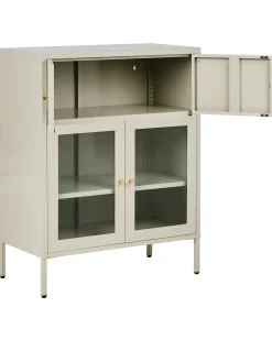 Best Witryna ze szklaną gablotą ESHOLT Metal 80 cm Jasno Wszystko Do Przechowywania W Kuchni|Wszystko Do Przechowywania