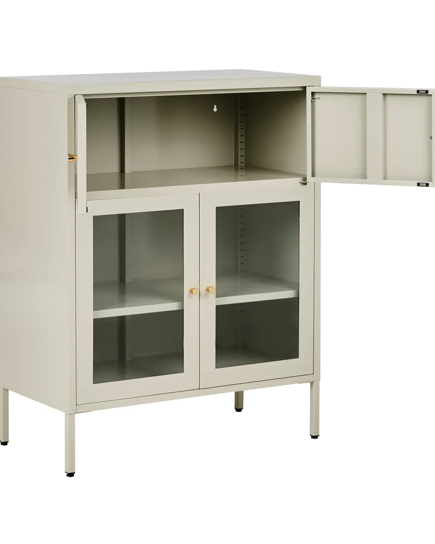Best Witryna ze szklaną gablotą ESHOLT Metal 80 cm Jasno Wszystko Do Przechowywania W Kuchni|Wszystko Do Przechowywania