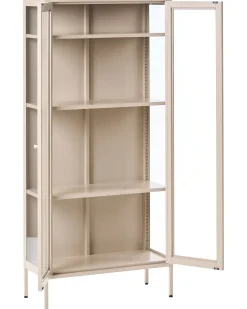 Best Witryna ze szklaną gablotą HARTY Metal 80 cm Wszystko Do Przechowywania W Kuchni|Wszystko Do Przechowywania