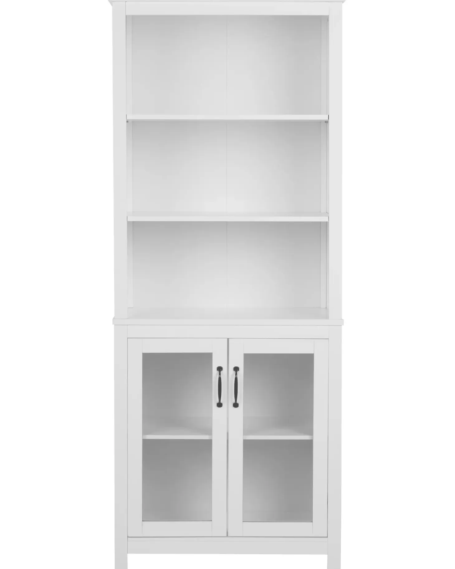 Discount Witryna ze szklaną gablotą LUSBY 75 cm Wszystko Do Przechowywania W Kuchni|Wszystko Do Przechowywania