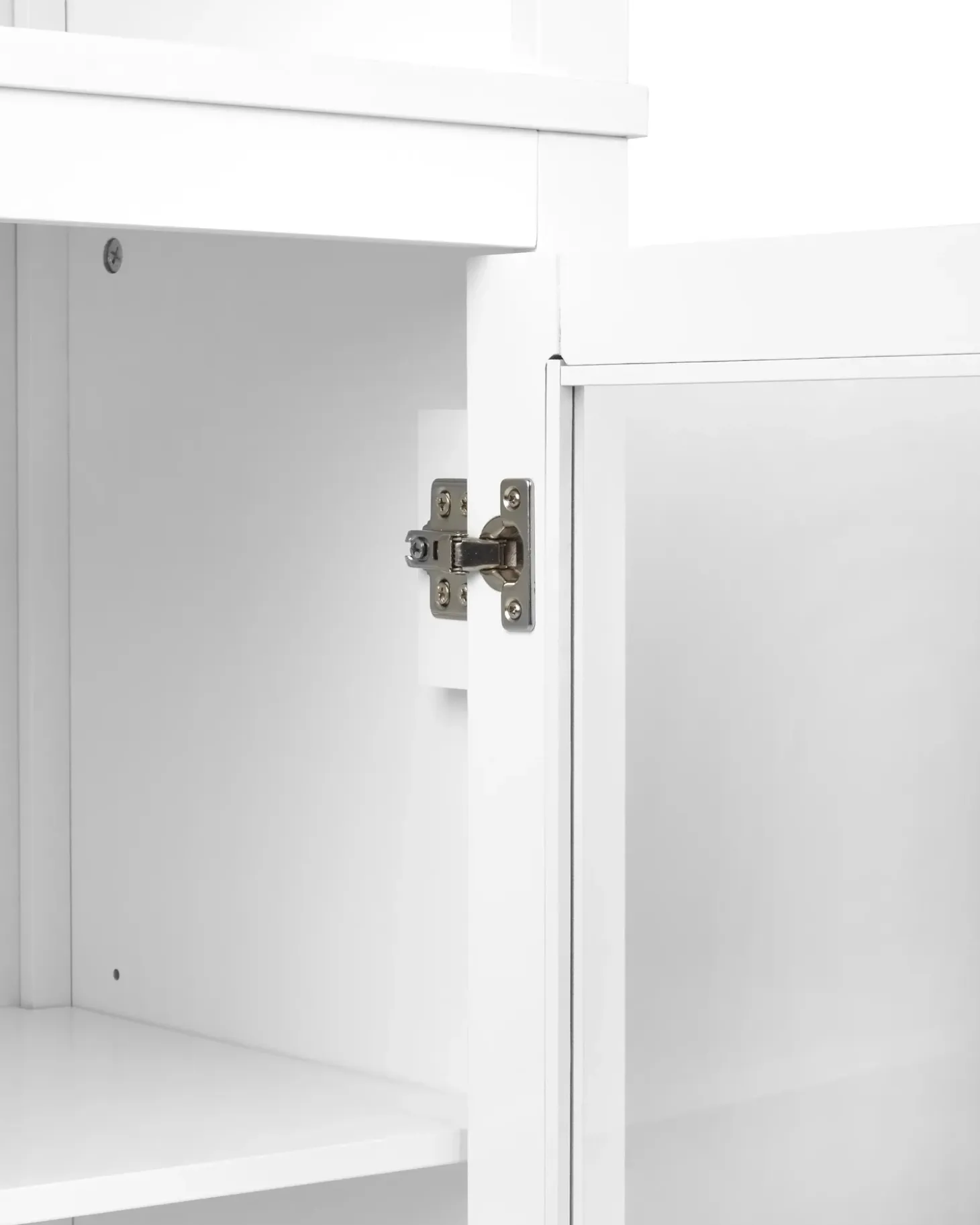 Discount Witryna ze szklaną gablotą LUSBY 75 cm Wszystko Do Przechowywania W Kuchni|Wszystko Do Przechowywania