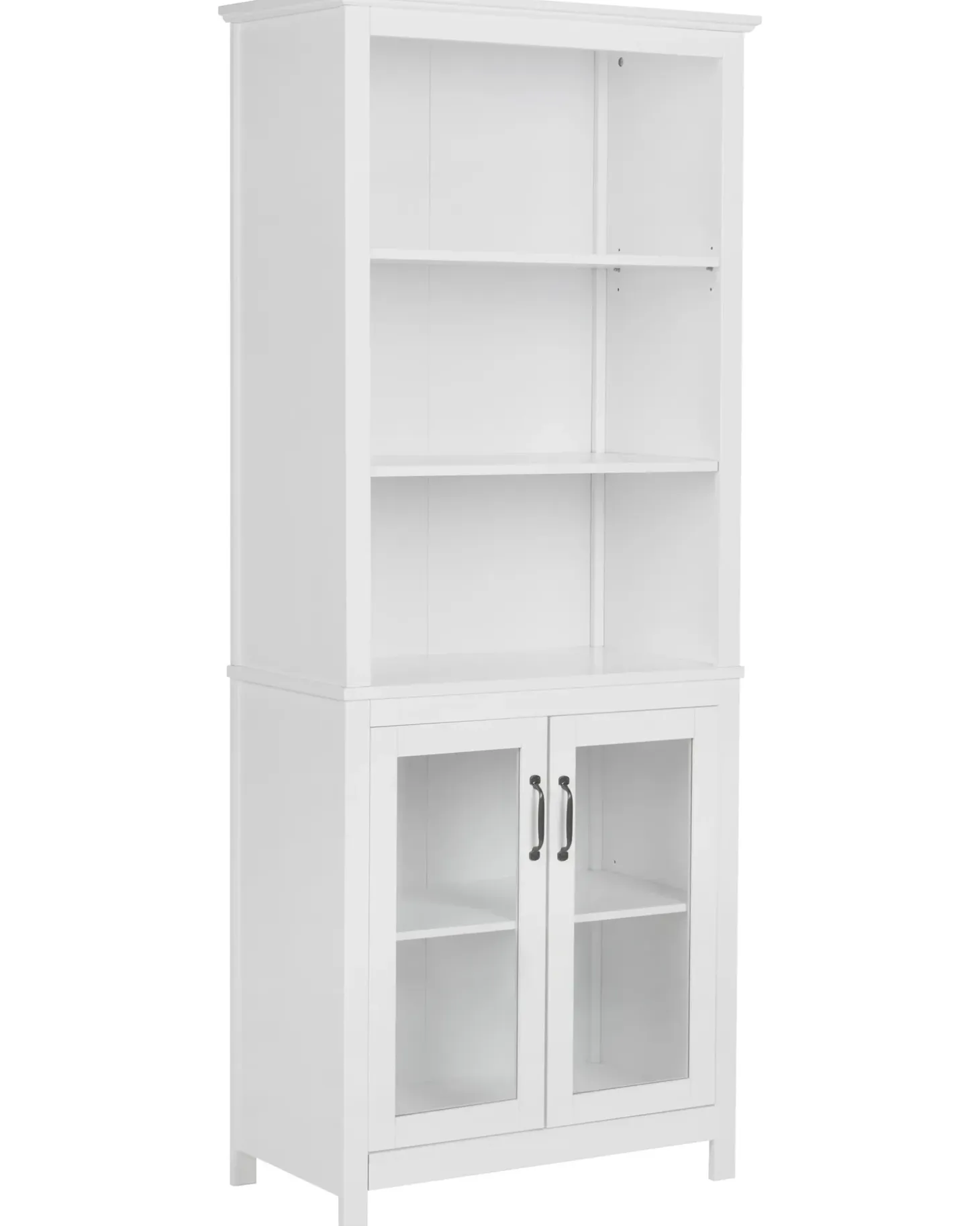 Discount Witryna ze szklaną gablotą LUSBY 75 cm Wszystko Do Przechowywania W Kuchni|Wszystko Do Przechowywania