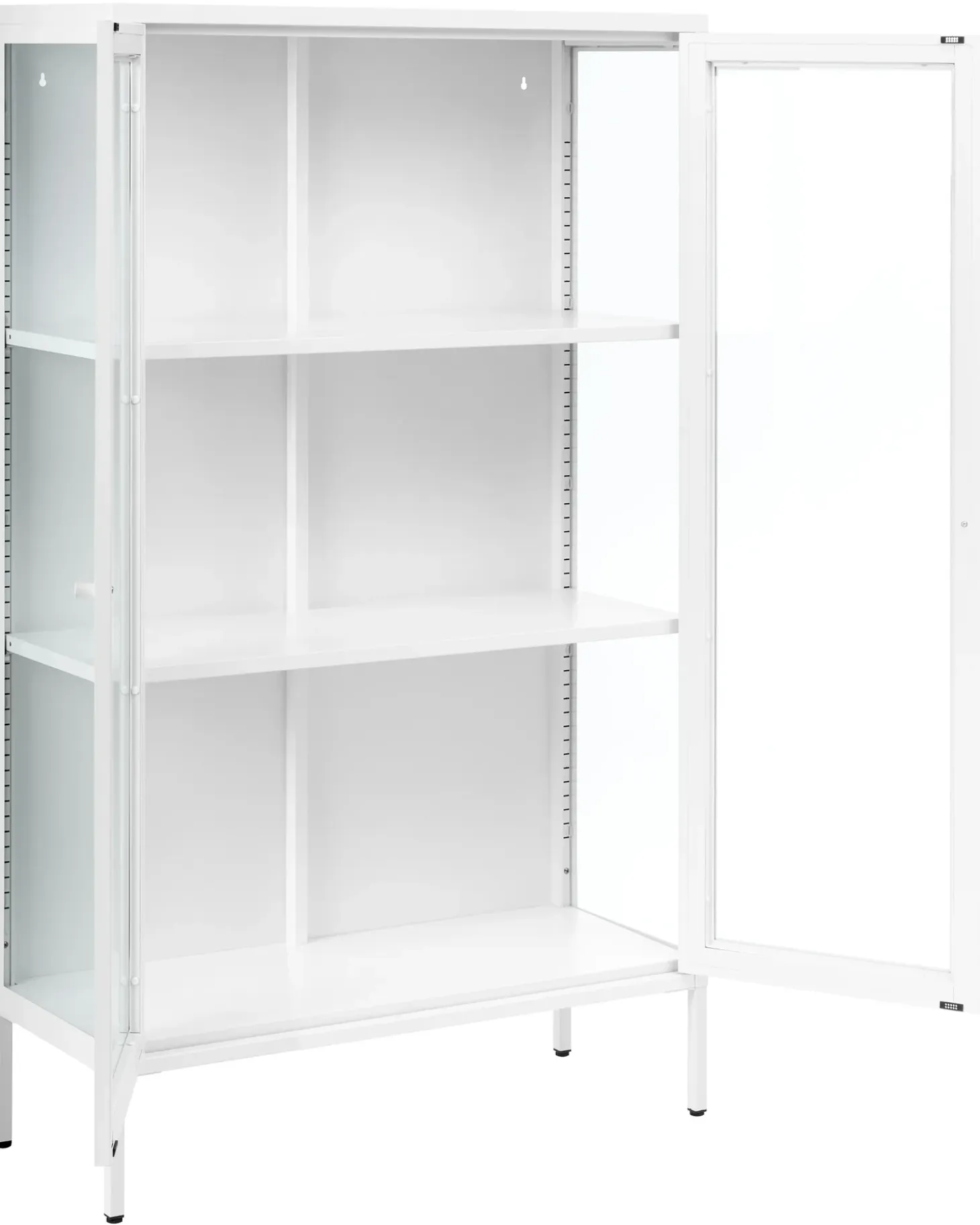 Best Witryna ze szklaną gablotą NASH Metal 90 cm Wszystko Do Przechowywania W Kuchni|Wszystko Do Przechowywania