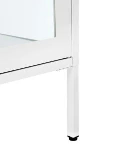 Best Witryna ze szklaną gablotą NASH Metal 90 cm Wszystko Do Przechowywania W Kuchni|Wszystko Do Przechowywania