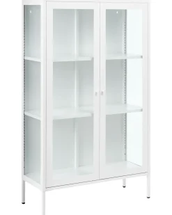 Best Witryna ze szklaną gablotą NASH Metal 90 cm Wszystko Do Przechowywania W Kuchni|Wszystko Do Przechowywania