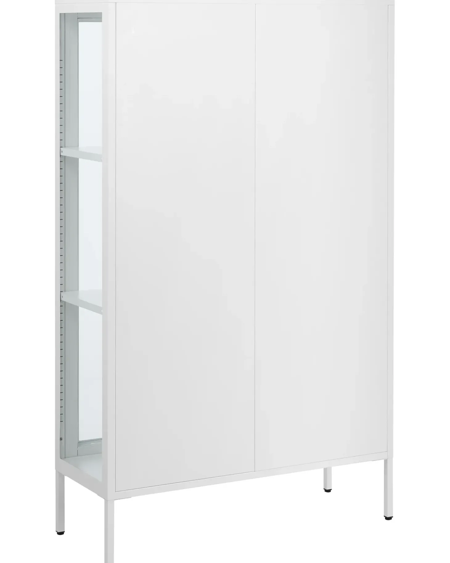 Best Witryna ze szklaną gablotą NASH Metal 90 cm Wszystko Do Przechowywania W Kuchni|Wszystko Do Przechowywania