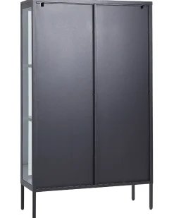 Clearance Witryna ze szklaną gablotą NASH Metal 90 cm Wszystko Do Przechowywania W Kuchni|Wszystko Do Przechowywania