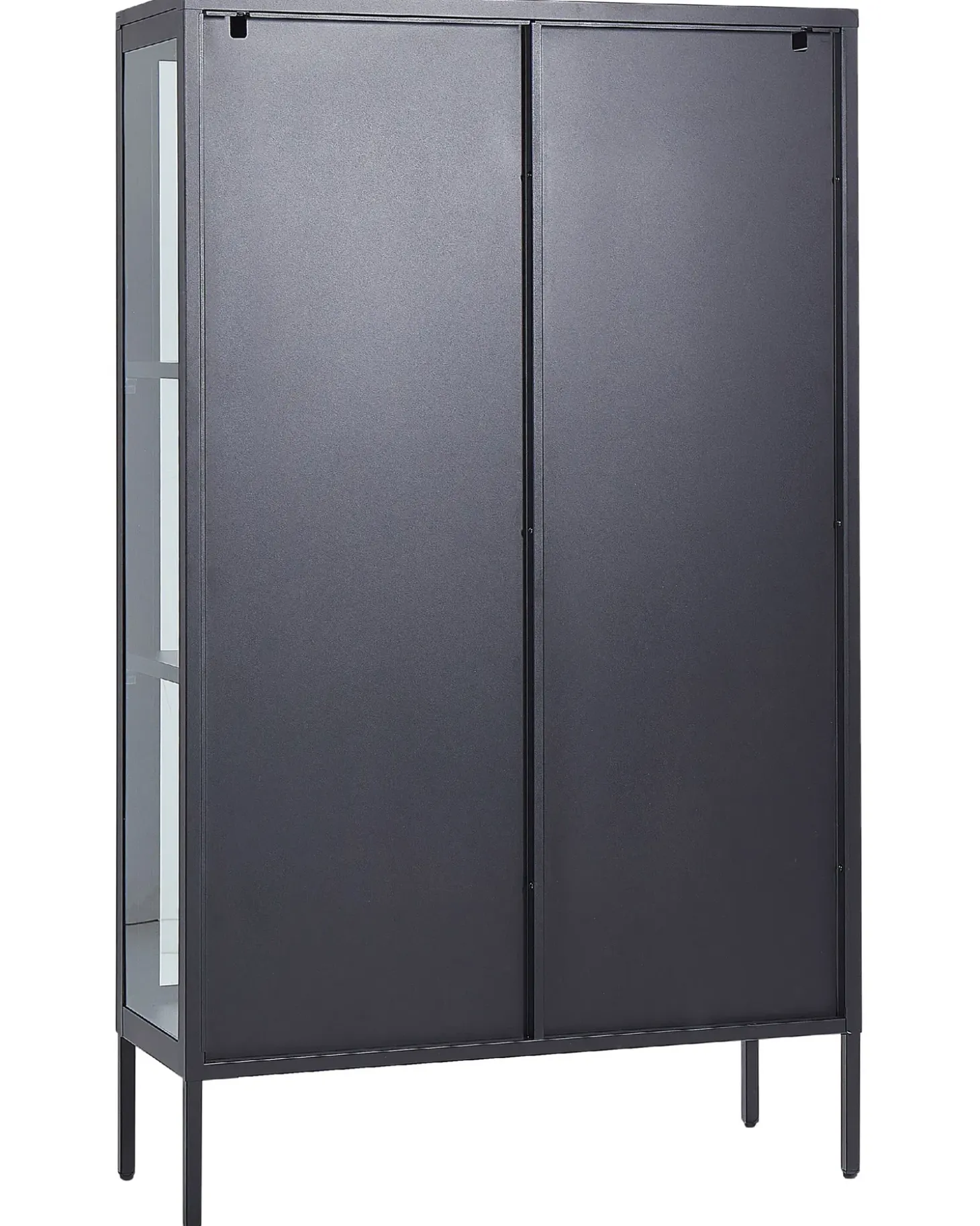 Clearance Witryna ze szklaną gablotą NASH Metal 90 cm Wszystko Do Przechowywania W Kuchni|Wszystko Do Przechowywania