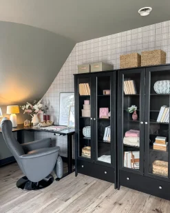 Clearance Witryna ze szklaną gablotą NORNALUP 80 cm Wszystko Do Przechowywania W Kuchni|Wszystko Do Przechowywania