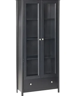 Clearance Witryna ze szklaną gablotą NORNALUP 80 cm Wszystko Do Przechowywania W Kuchni|Wszystko Do Przechowywania