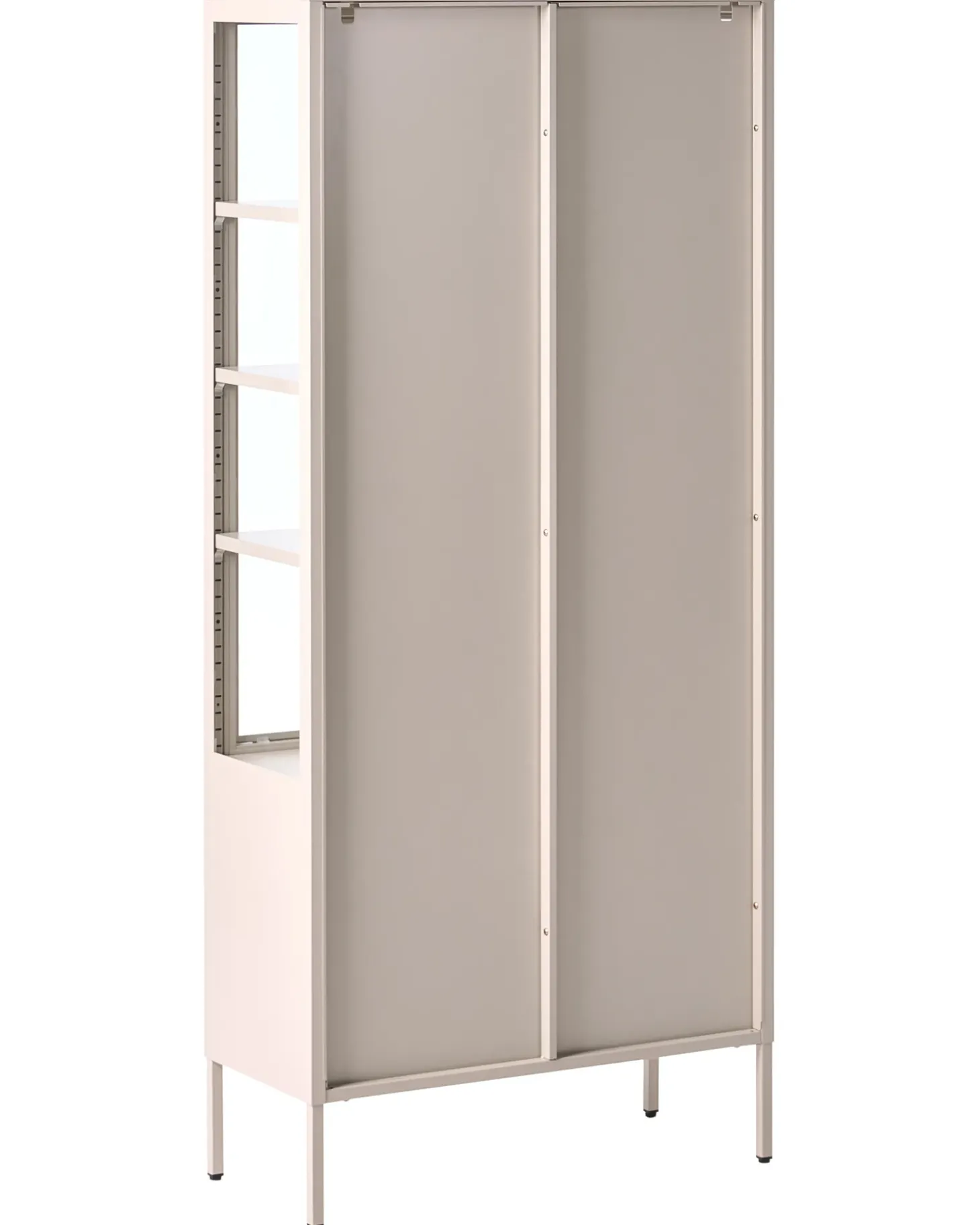 Clearance Witryna ze szklaną gablotą OXTED Metal 80 cm Wszystko Do Przechowywania W Kuchni|Wszystko Do Przechowywania