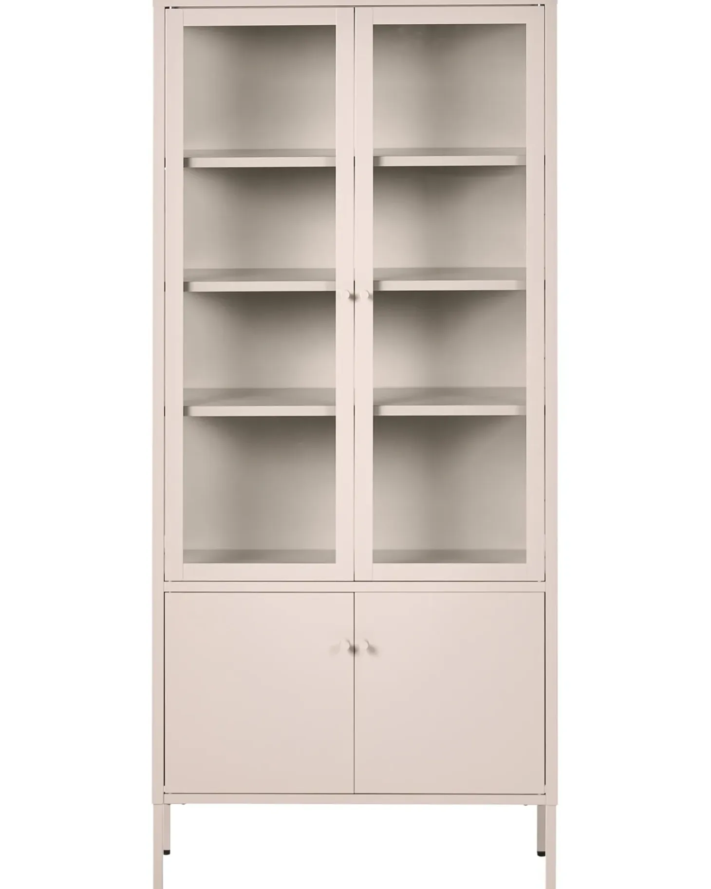 Clearance Witryna ze szklaną gablotą OXTED Metal 80 cm Wszystko Do Przechowywania W Kuchni|Wszystko Do Przechowywania